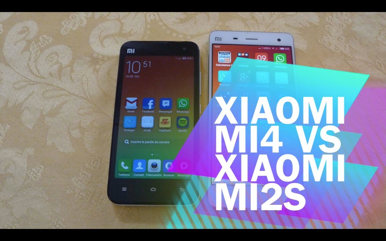 ビデオ比較 Xiaomi Mi4 Vs Xiaomi Mi2s