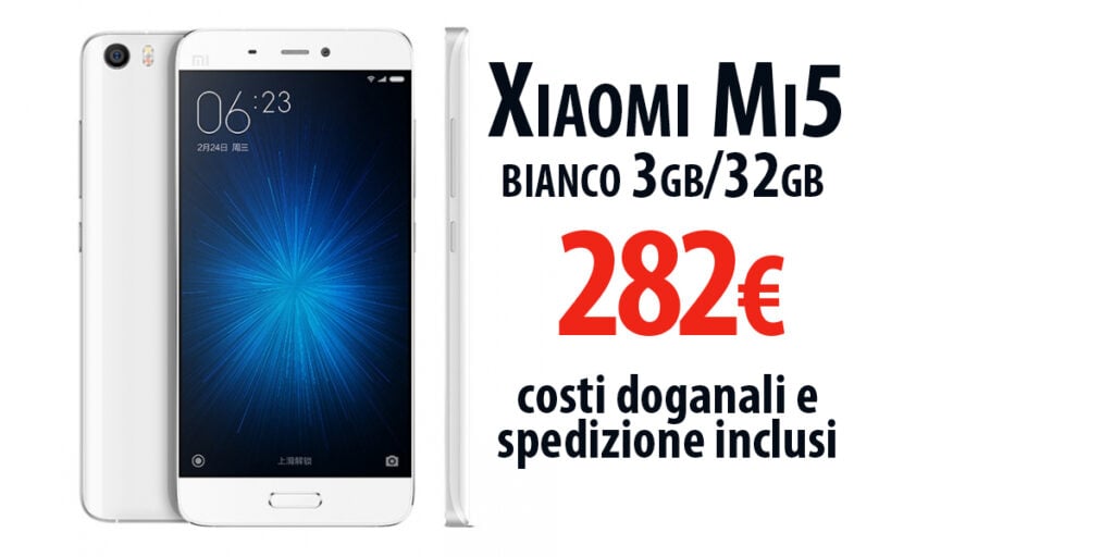 xiaomi mi5 bianco codice sconto gearbest