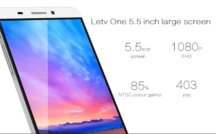 LETV Leeco One X600 32GB ROM 4G Phablet  -  SILVER WHITE