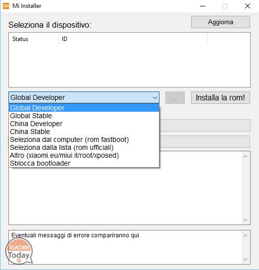 herramienta de programa de instalación rom xiaomi automática