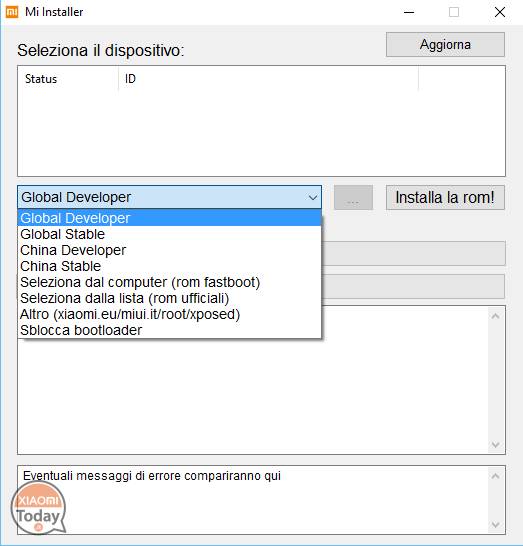 programma tool installazione rom xiaomi automatico
