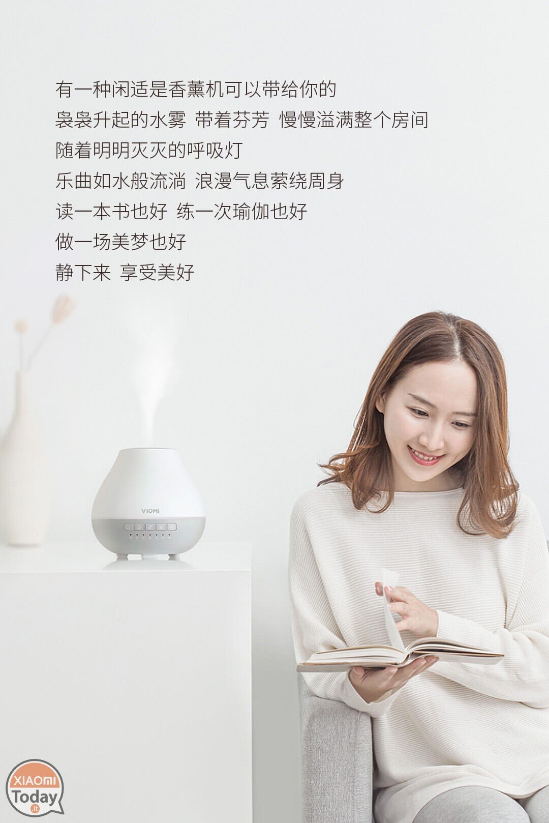 Xiaomi VIOMI Aroma Diffuser, atmosfera profumata a suon di musica