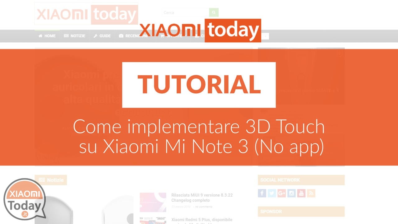 xiaomi mi notează 3 3d touch