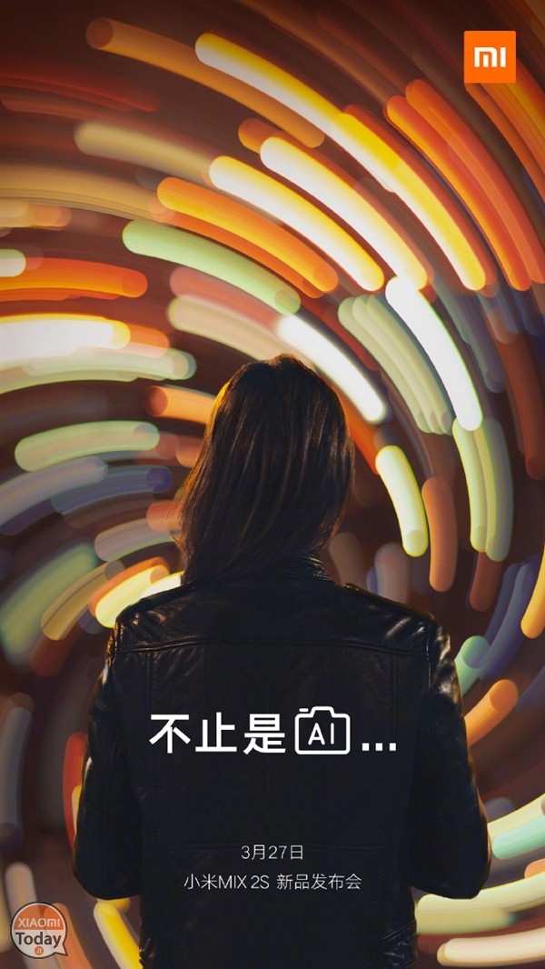 New teaser for the Xiaomi Mi MIX 2s: AI in the camera!