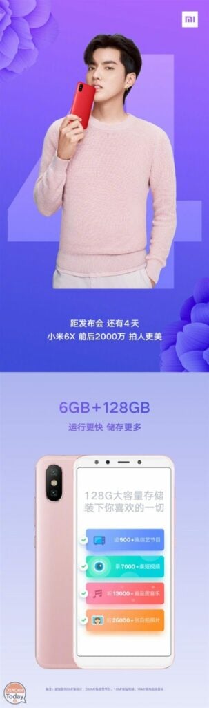 xiaomi mi 6x mi a2 redmi s