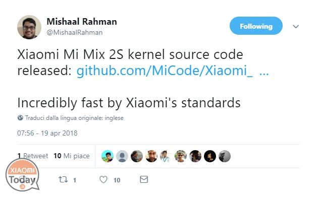 Xiaomi Mi MIX 2s: già rilasciati i sorgenti kernel per lo smartphone!
