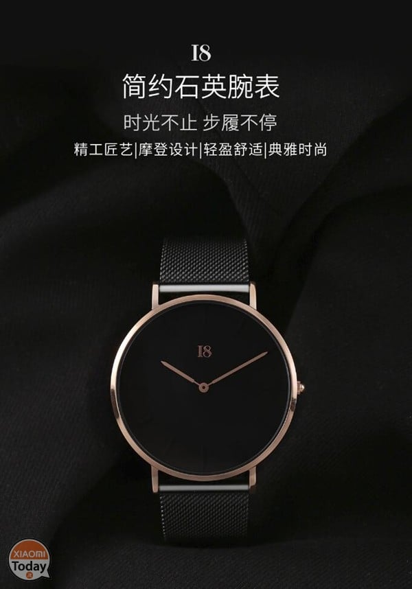 Il nuovo orologio al quarzo I8 di Xiaomi  elegante ed 