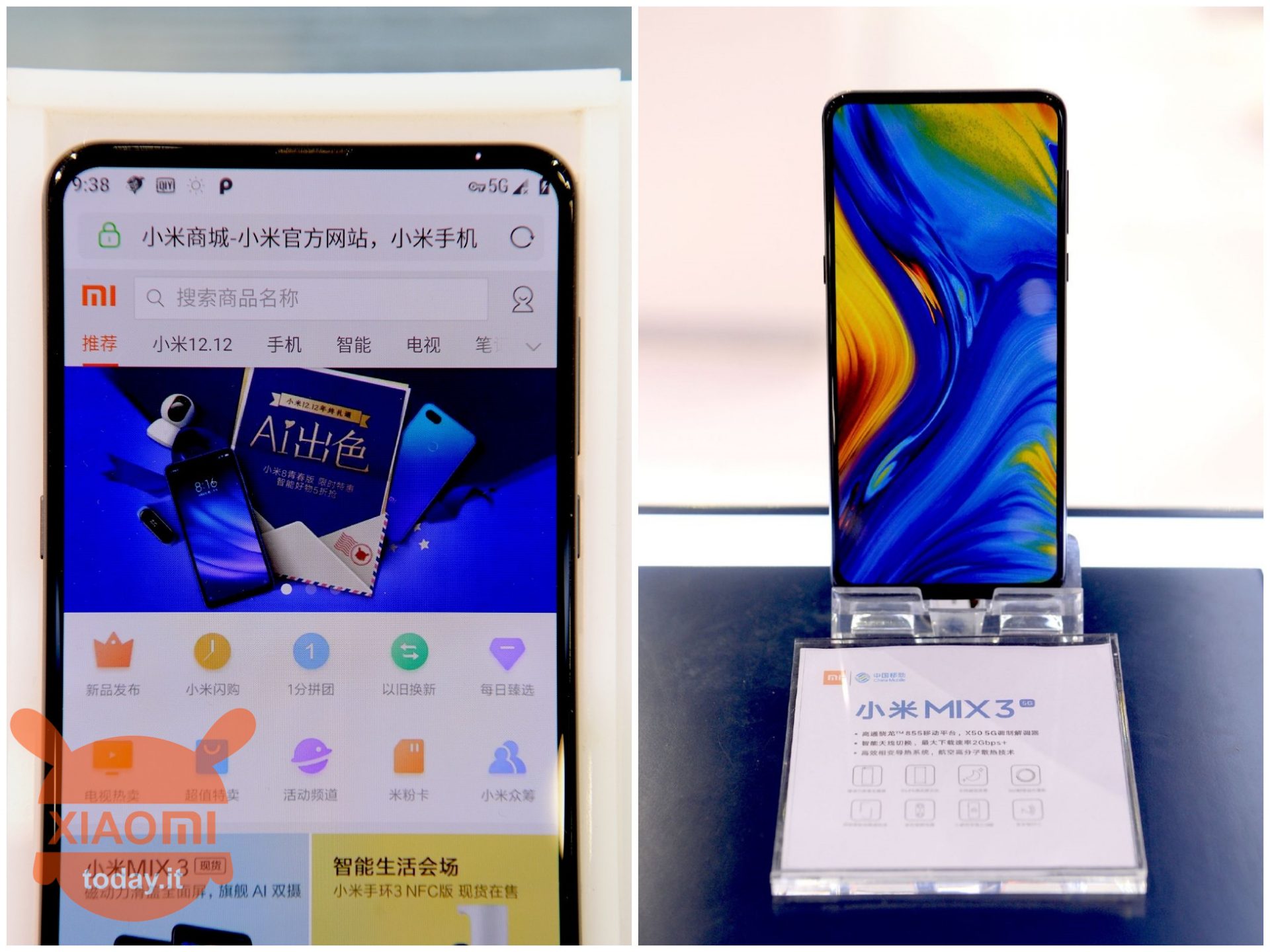 Xiaomi Mi MIX 3 5Gスナップドラゴン855