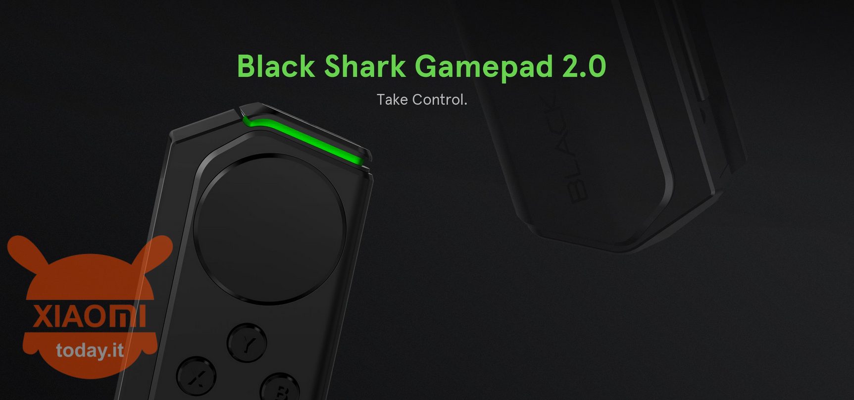 gamepad de tubarão preto 2.0