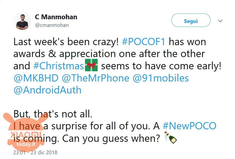 pocophone f2 in arrivo