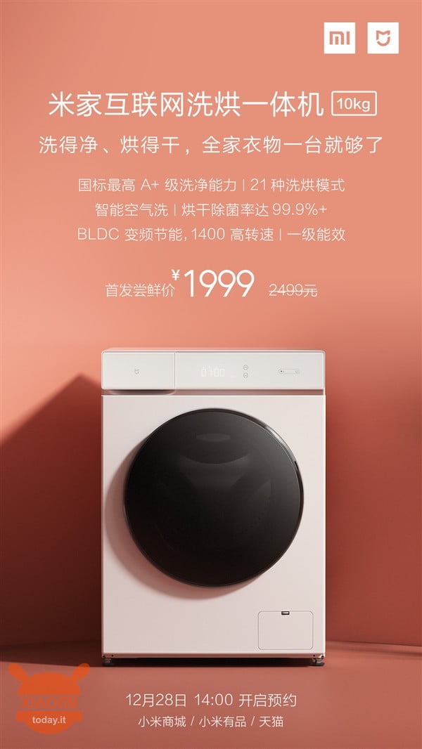 Xiaomi Mijia slim wasmasjien