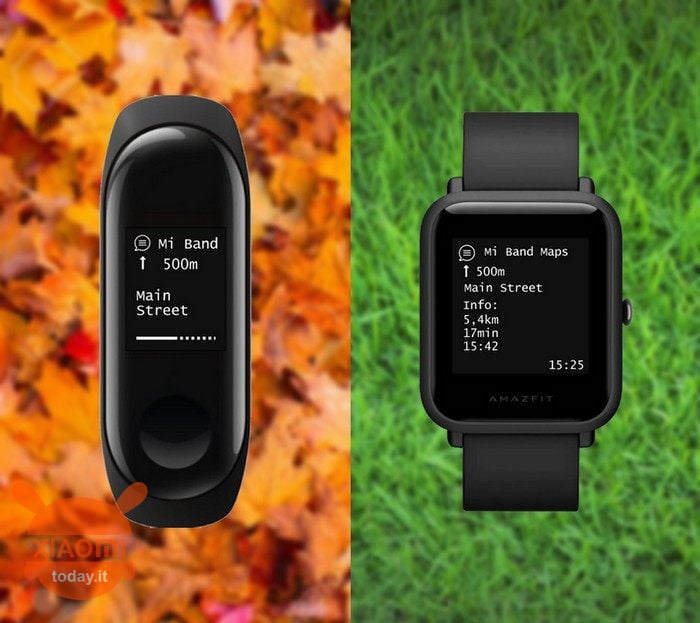 Google Maps di Mi Band 3 dan Amazfit Bit