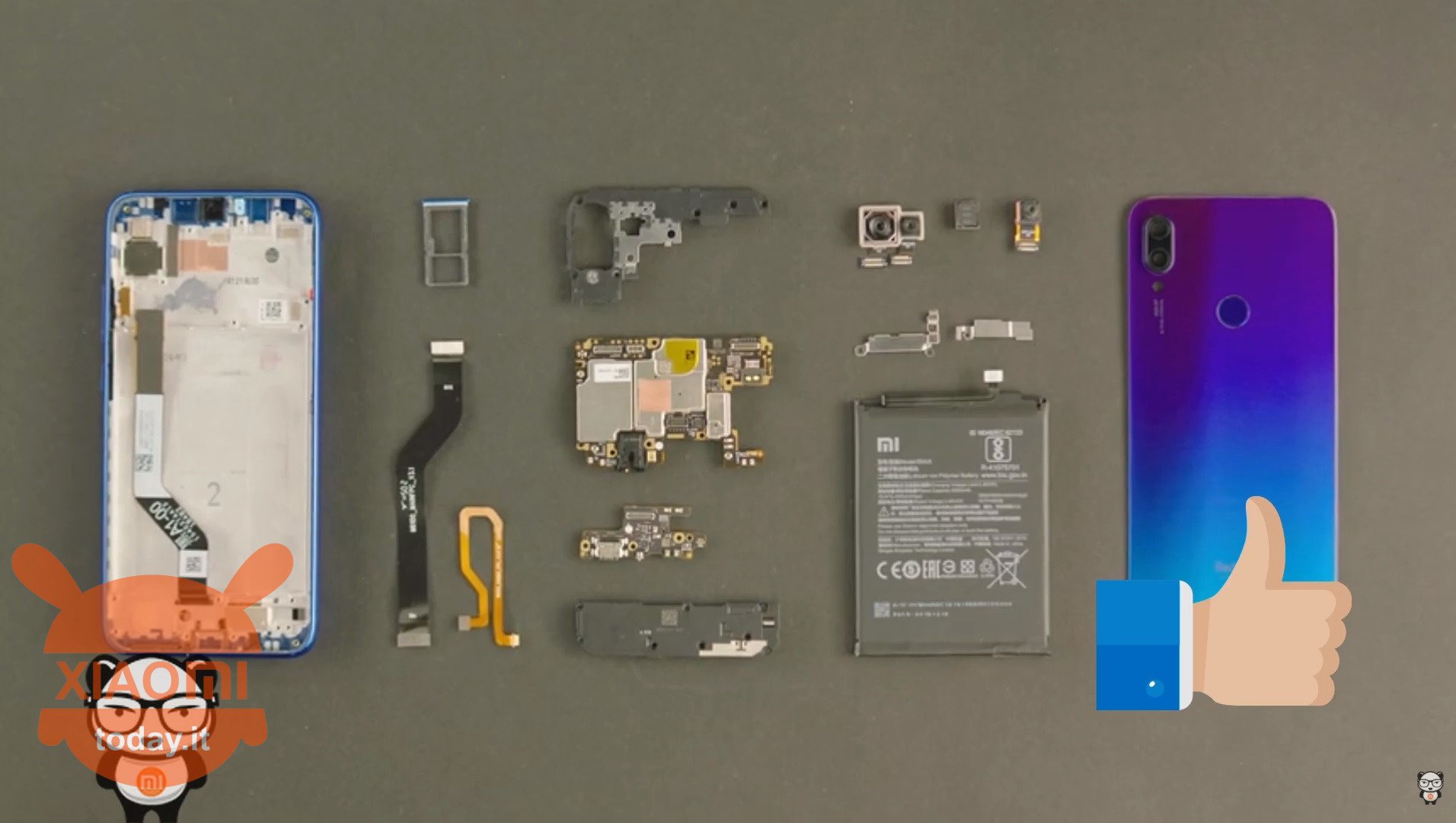 Xiaomi Redmi Note 7 desmontagem