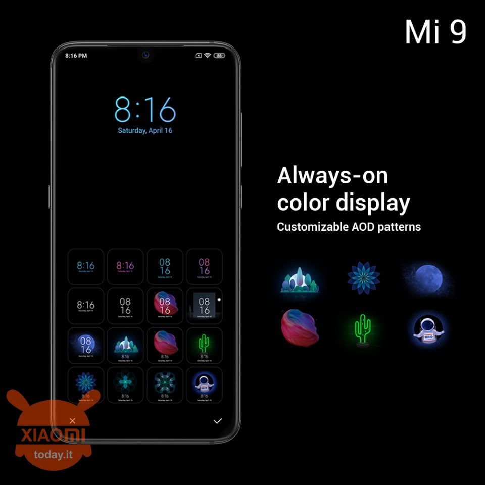 Xiaomi Mi 9 Always On Display