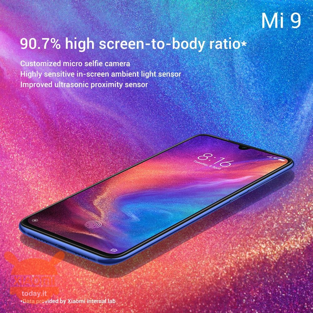 Xiaomi Mi 9-skerm