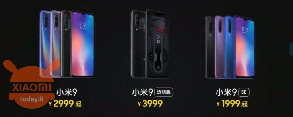 Xiaomi Mi 9 Prezzo