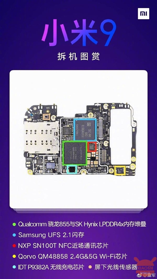 Xiaomi Mi 9 teardown