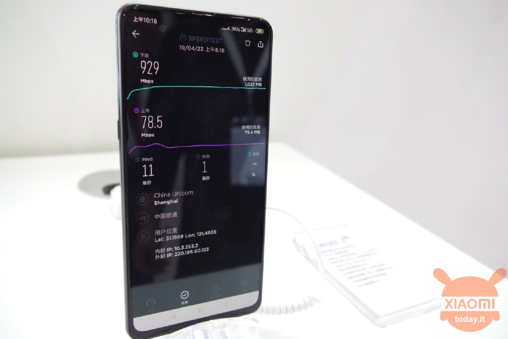 Xiaomi Mi MIX 3 5G 1gbps battery
