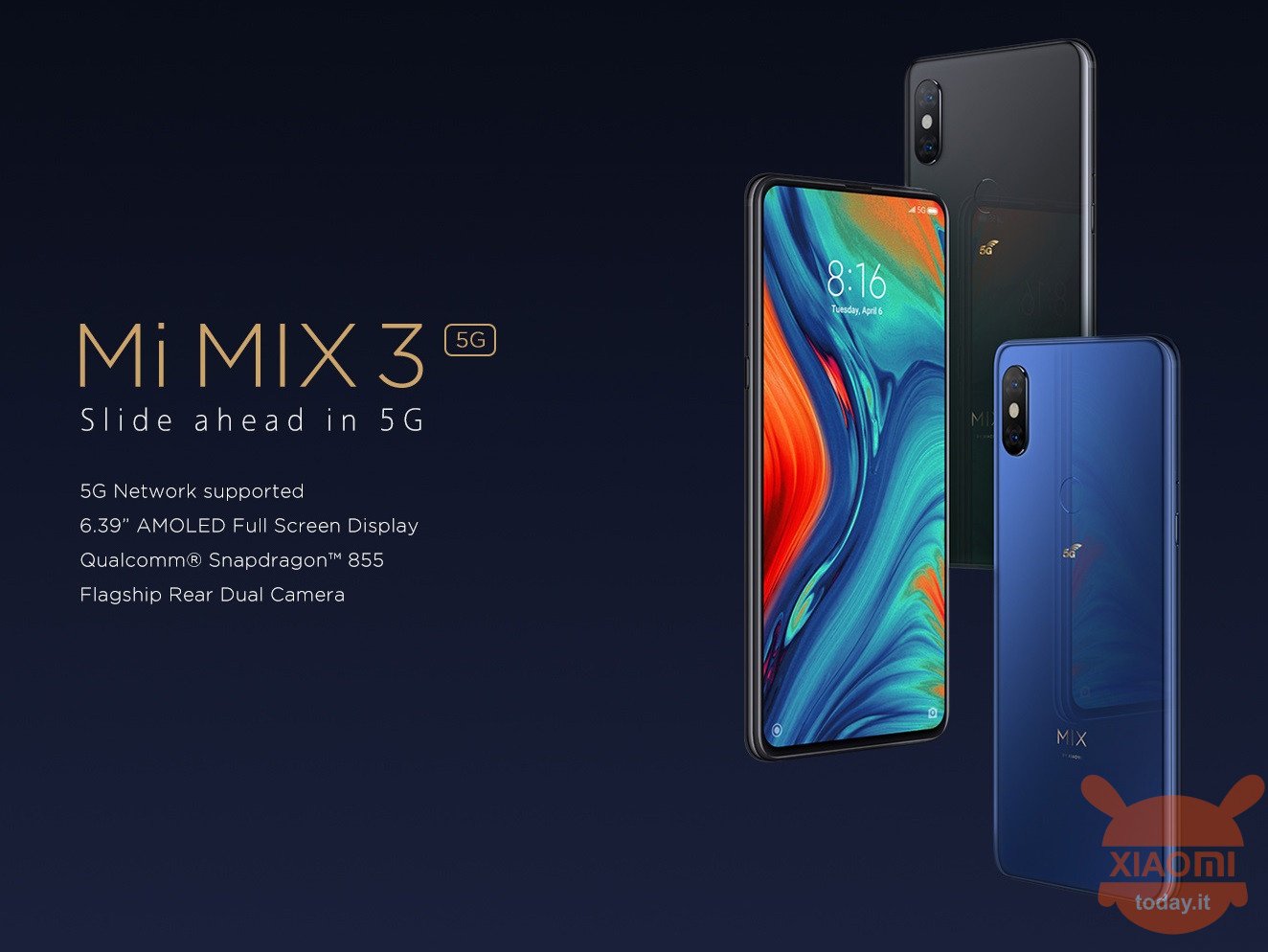 Xiaomi Mi MIX 3 5G 1ggps batterie