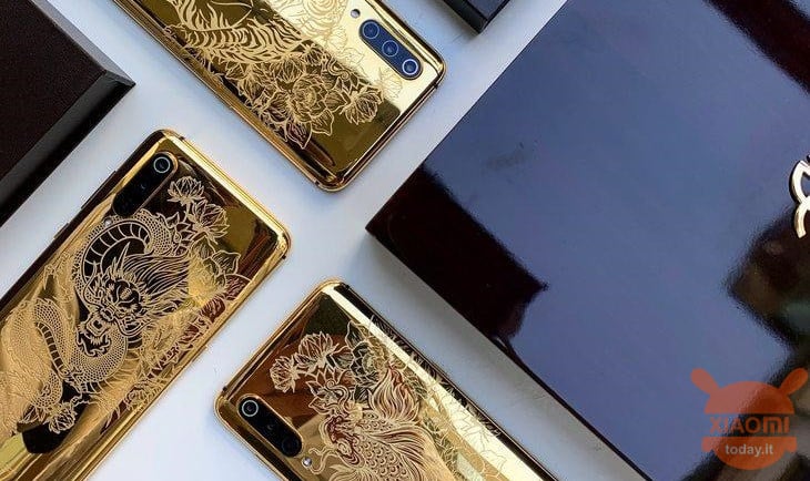 Xiaomi Mi 9 Gold Konzept 24k