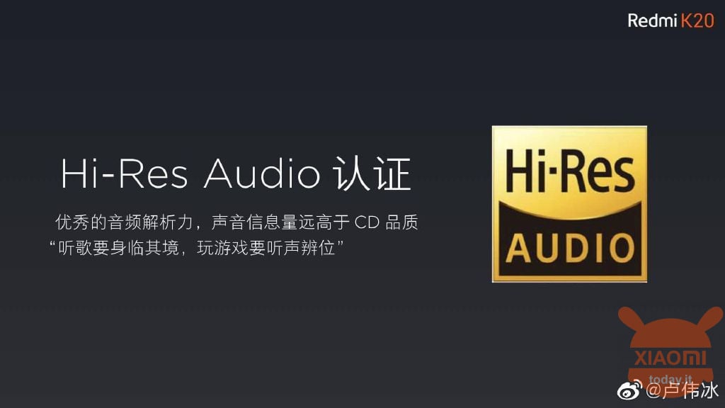 Xiaomi Redmi K20 Redmi K20 Pro 3.5mm-Audiobuchse Hi-Res