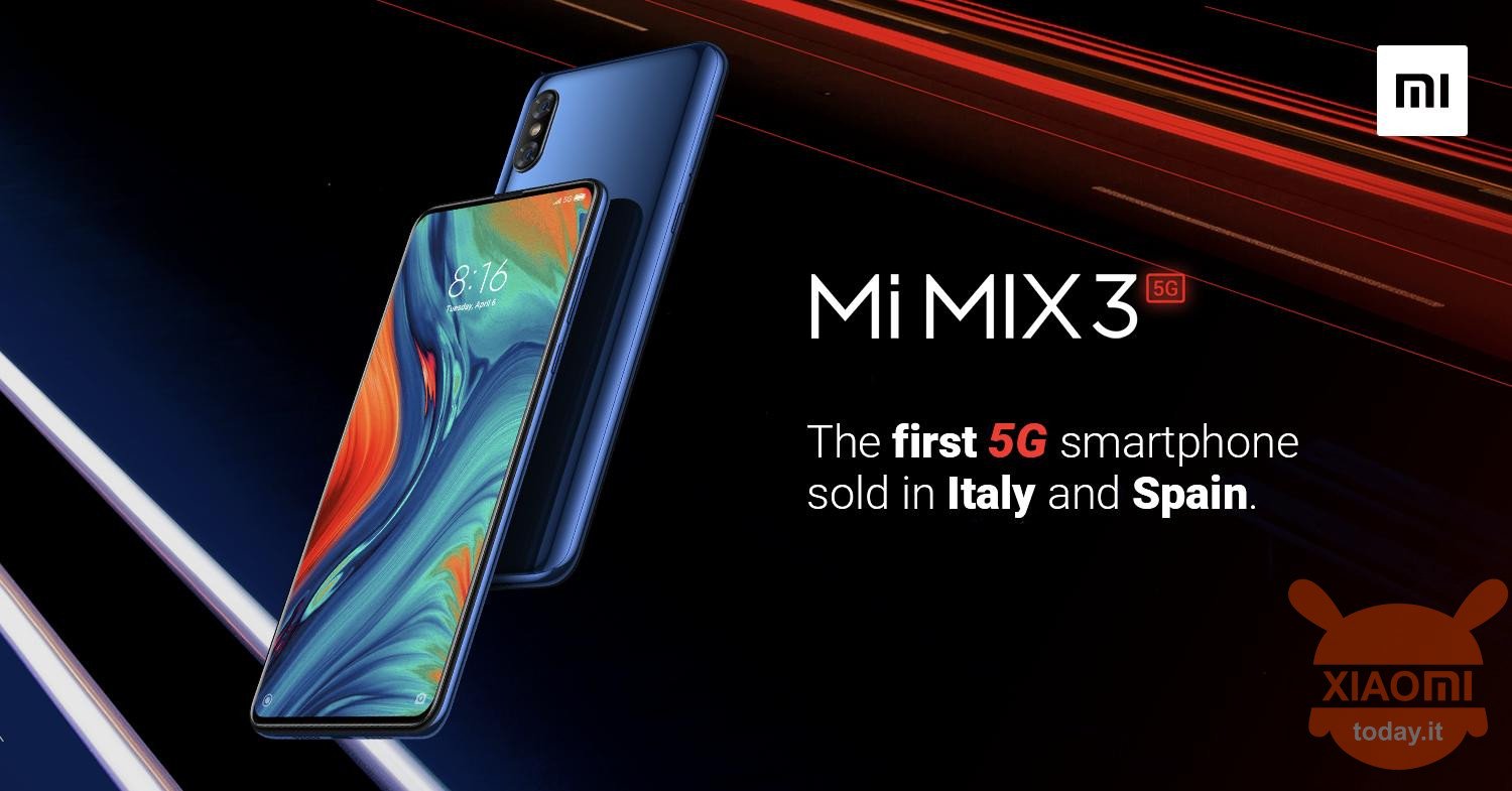 Xiaomi Mi MIX 3 5G in arrivo in Italia e Spagna il 23 maggio