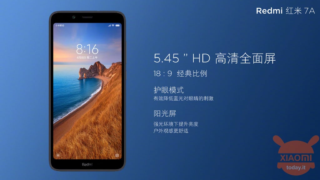 Xiaomi Redmi 7A display