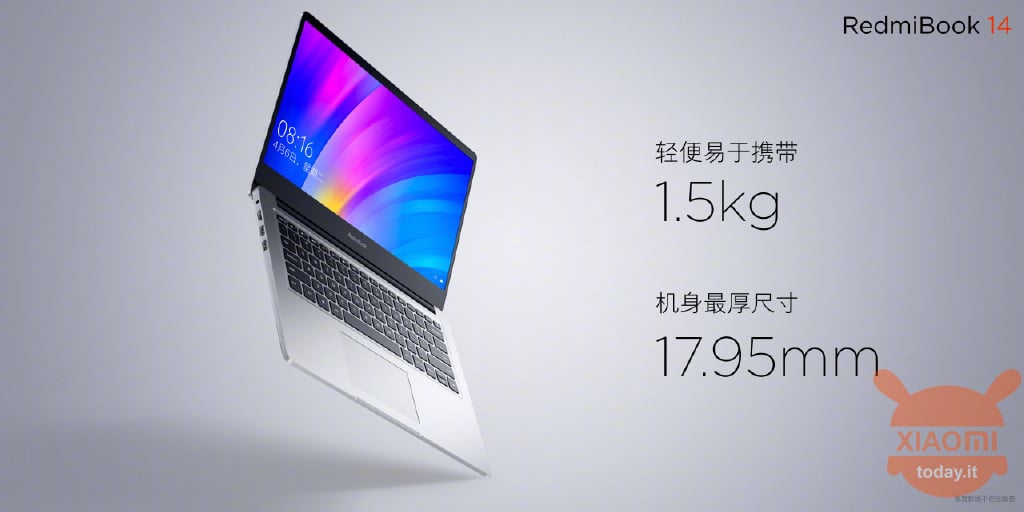 RedmiBook 14 specifiche official specifications specs