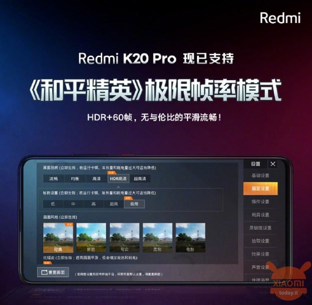 Redmi K20 Pro HDR 60fps Extreme PUBG