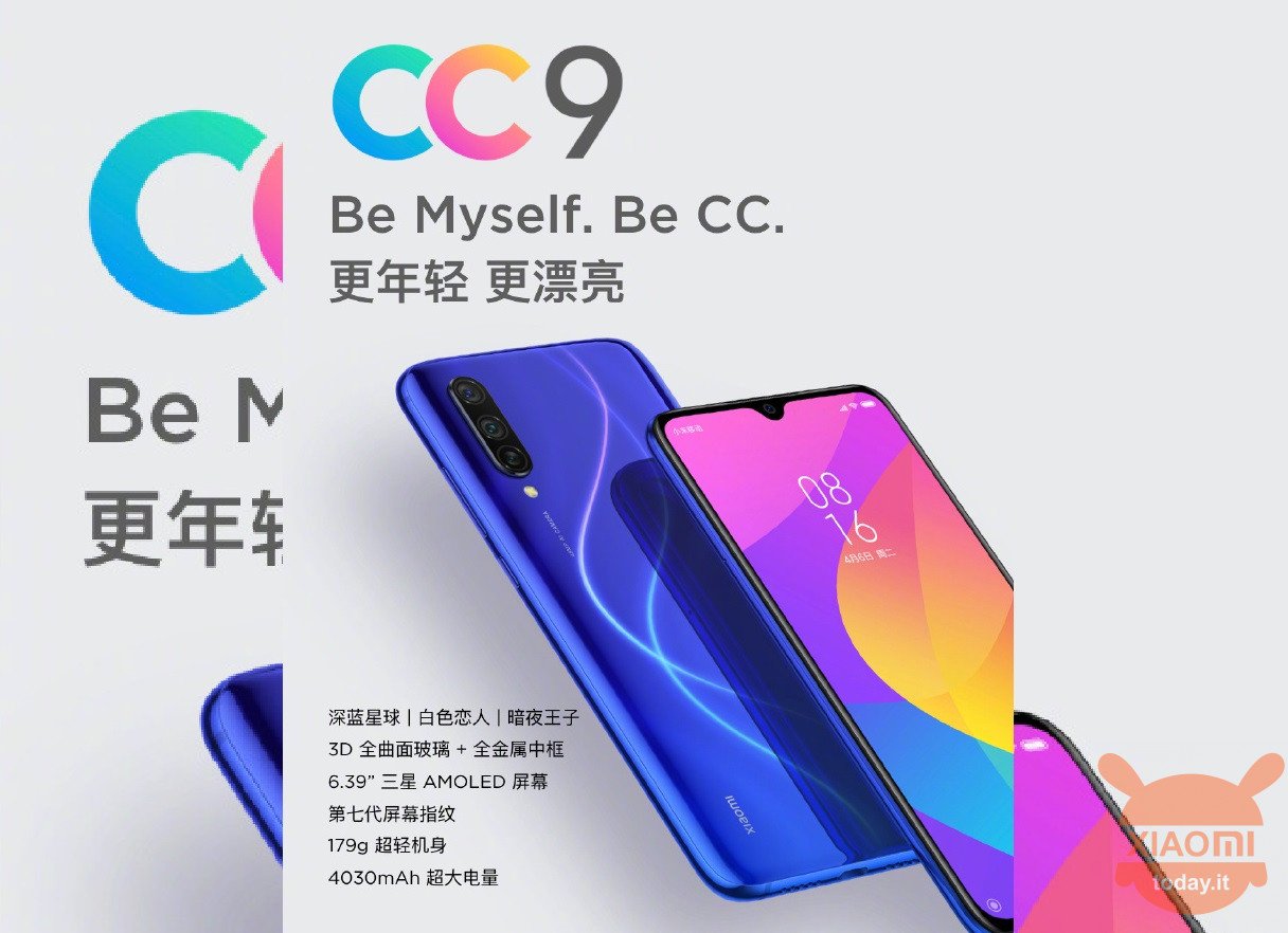 Xiaomi CC9 Xiaomi CC9e Xiaomi CC9 Meitu Édition Personnalisée