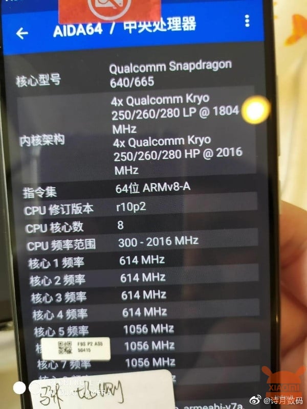 Xiaomi CC9e σημείο αναφοράς geekbench