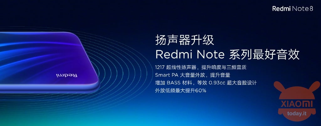 Redmi Note 8 specifiche