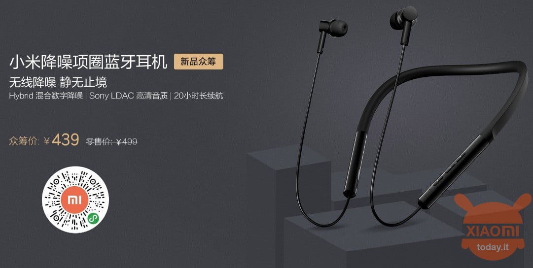 Xiaomi Noise Cancelling Collar Bluetooth Headset