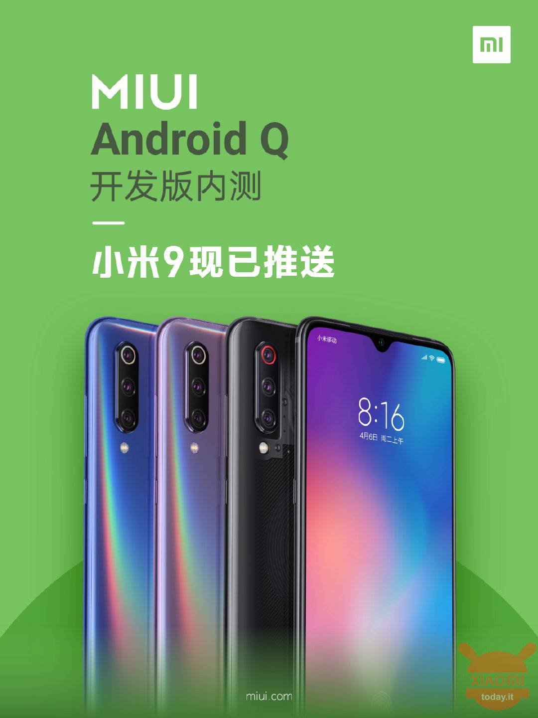 Xiaomi Mi 9 en Redmi K2O Pro ontvangen de bèta van Android Q