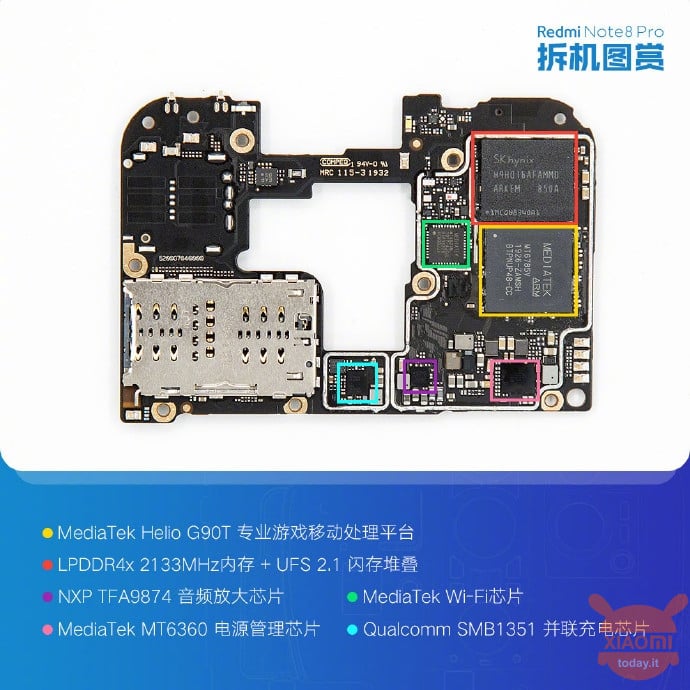 redmi note 8 pro teardown