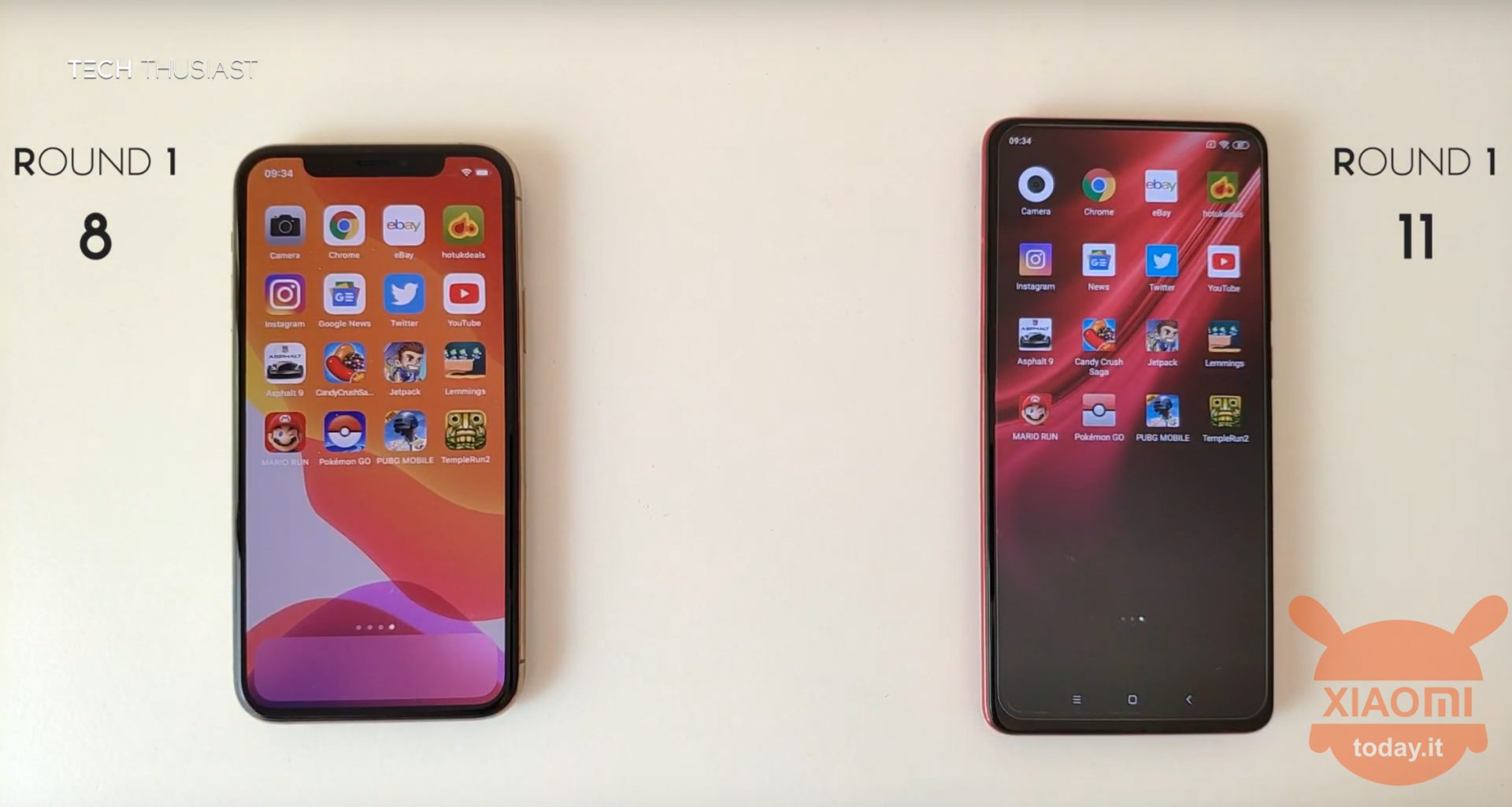 speed test redmi k20 pro vs iphone 11 pro