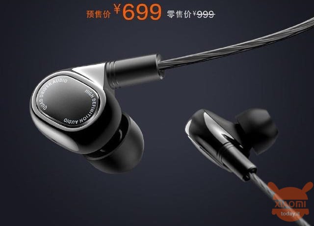 Xiaomi Iron Ring Fones de ouvido de quatro unidades