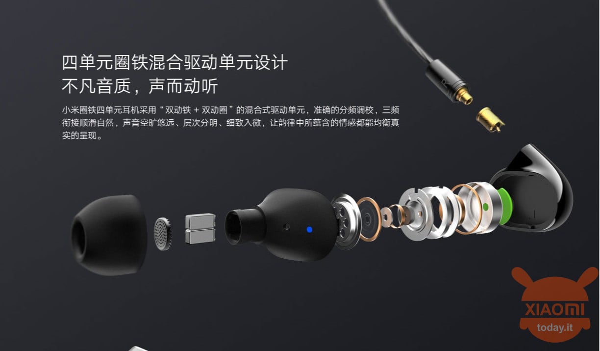 Xiaomi Iron Ring Four-Unit Earphones, le cuffiette Xiaomi più premium di sempre