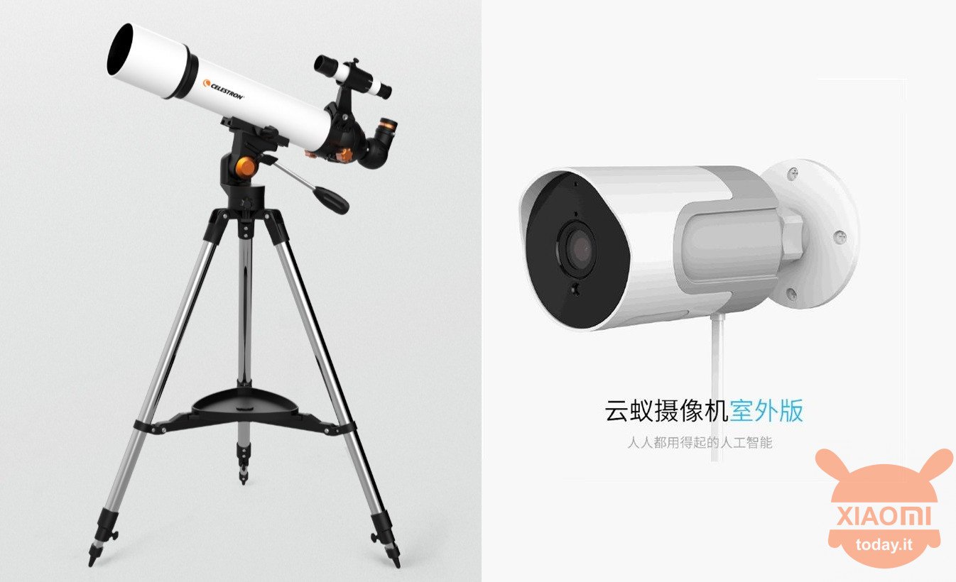 Iniharap ang Xiaomi Yi V3 Outdoor Security Camera at Star Trang SCTW-70 telescope