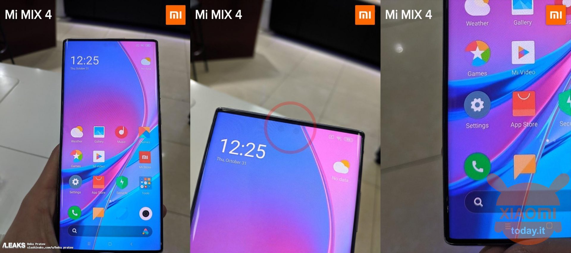 Xiaomi Mi MIX 4 con doppia fotocamera sotto lo schermo, è lui?