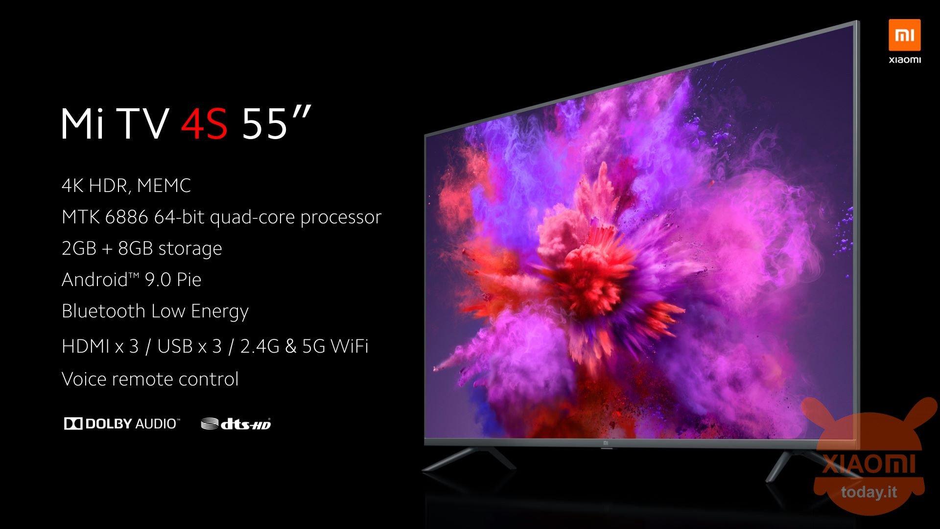 Xiaomi Mi TV 4S 55" 4K, 43" e 32"