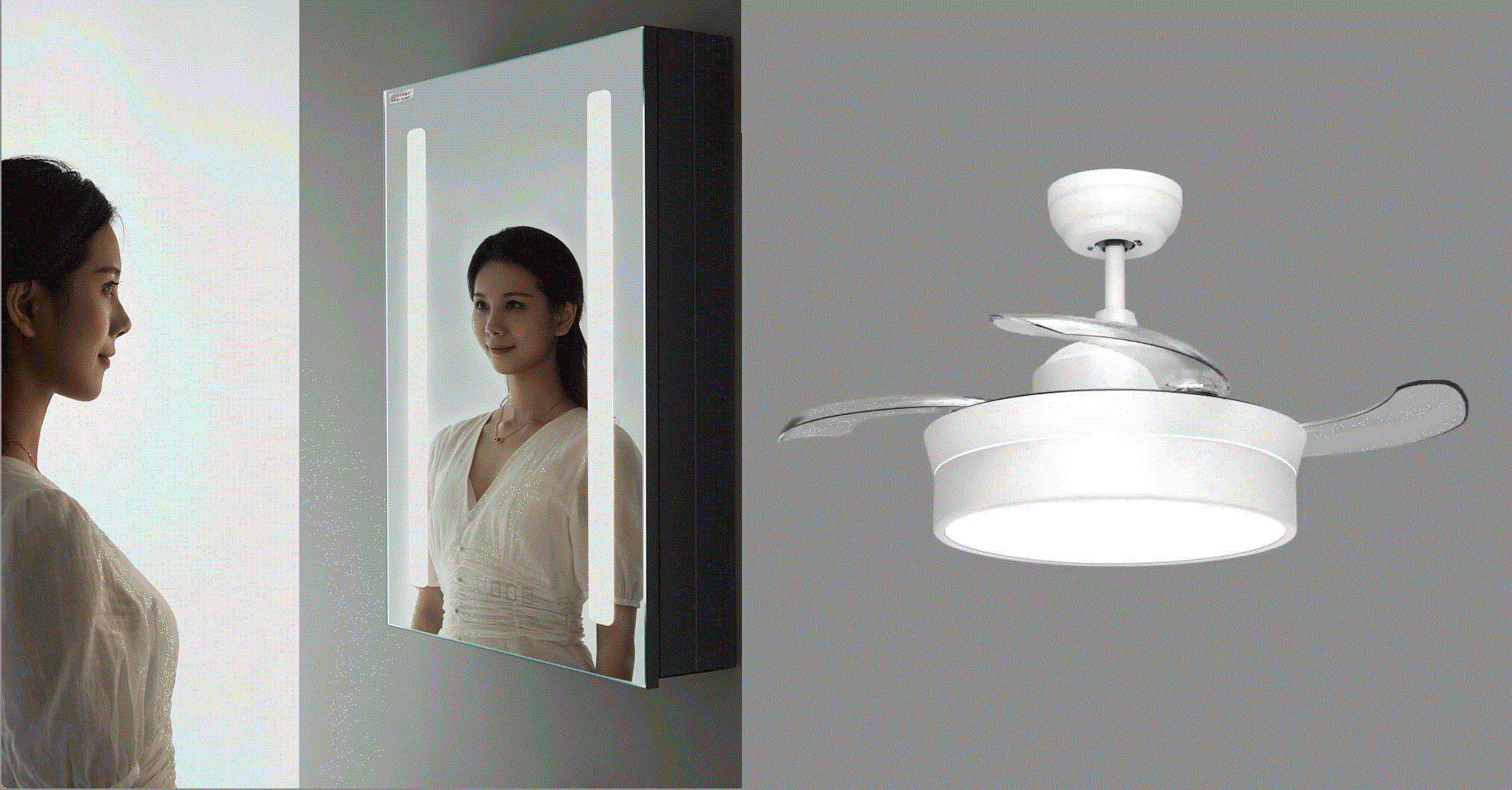 Xiaomi Yeelight Smart Beauty Mirror Cabinet Xiaomi Yeelight Smart Fan Light