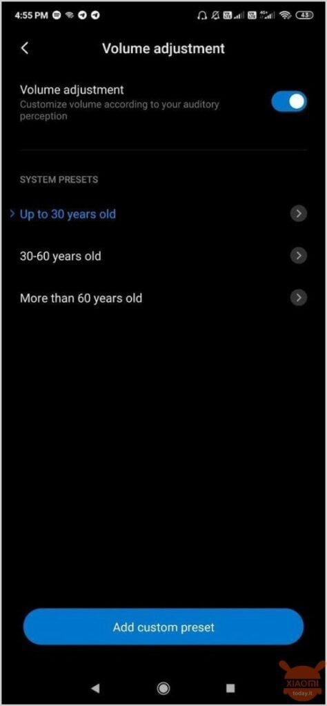 MIUI эквалайзер 11