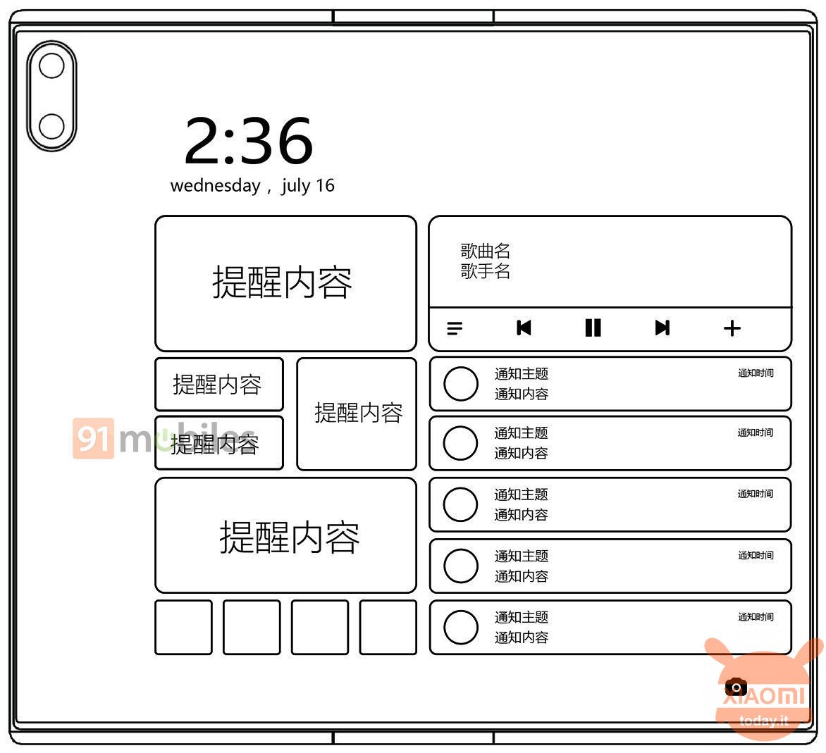 Xiaomi Mi MIX Fold Aperto