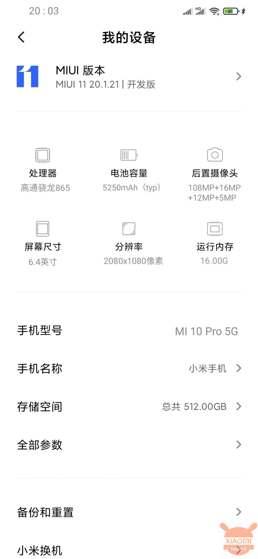 Xiaomi Mi 10 Pro specifiche specs