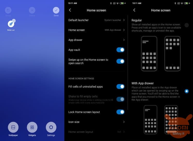 app drawer miui 11