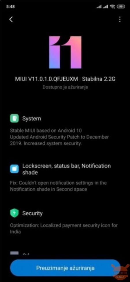 Xiaomi 9t que Android 10