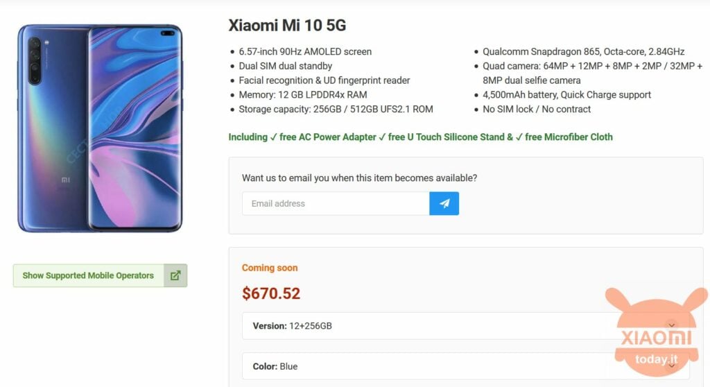 Xiaomi Mi 10 5G 