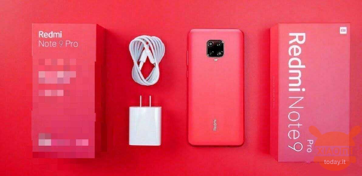 Redmi Σημείωση 9 Pro σε κόκκινο χρώμα διαρροές σε απευθείας σύνδεση