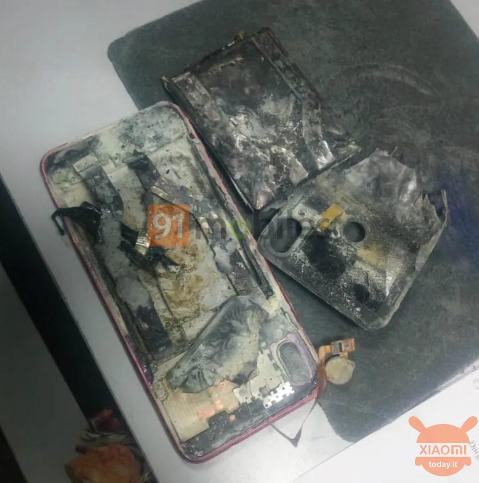 the battery of the redmi note 7 pro explodes in india